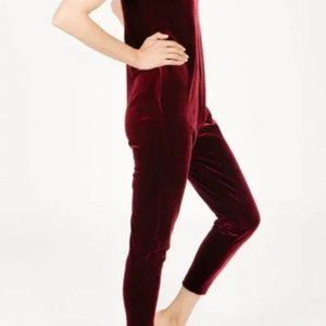 Smash + Tess velvet Sunday Romper Merlot